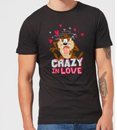 Looney Tunes Crazy In Love Taz Men's T-Shirt - Black - 4XL - Black