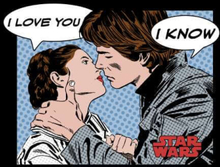 Star Wars Leia Han Solo Love Pullover - Schwarz - L