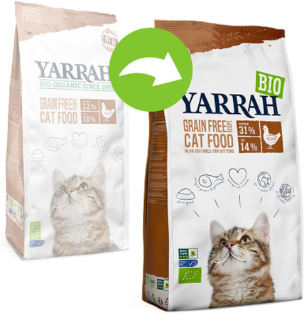 Yarrah Bio mit Bio Huhn & Fisch getreidefrei - Sparpaket: 2 x 2,4 kg