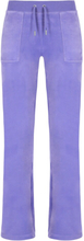 Del Ray Classic Velour Pant Pocket - Violet Tulip