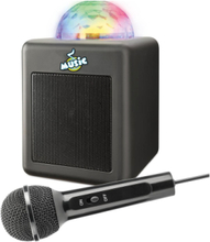 Mu Karaoke Bt Disco Speaker W/Mic Toys Musical Instruments Black Music