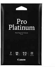 Canon Valokuvapaperi Pro Platinum, 10x15 cm, 20 arkkia, 300g (PT-1