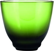 Flow Vandglas 35 Cl Home Tableware Glass Drinking Glass Green Holmegaard