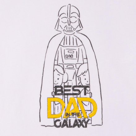 Best Dad In The Galaxy Men's T-Shirt - White - L - White