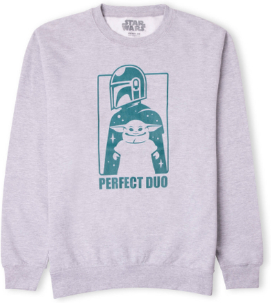 Star Wars The Mandalorian Perfect Duo Sweatshirt - Grey - S