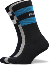 Pe 3Pk Sports Stripe Crew Underwear Socks Regular Socks Multi/mønstret Panos Emporio*Betinget Tilbud