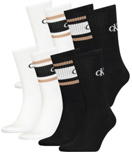 Calvin Klein Strømper 4P Sport Logo Socks Gift Box Sort/Hvid One Size Herre