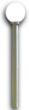 vidaXL Puutarhan Valotolppa 1 Lamppu 110 cm
