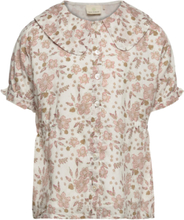 Shirt Flower Woven Tops Blouses & Tunics Pink En Fant