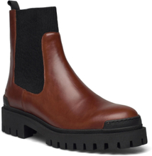 Boots - Flat Shoes Chelsea Boots Brun ANGULUS*Betinget Tilbud