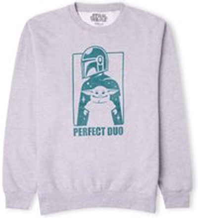 Star Wars The Mandalorian Perfect Duo Sweatshirt - Grey - XL - Grey