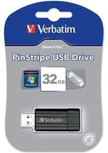 Verbatim USB 2.0 muisti, StoreNGo, 32GB, PinStripe
