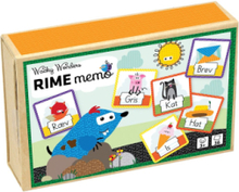Lær At Rime Med Wacky Wonders - Rime Memo Toys Puzzles And Games Games Memory Multi/mønstret Barbo Toys*Betinget Tilbud