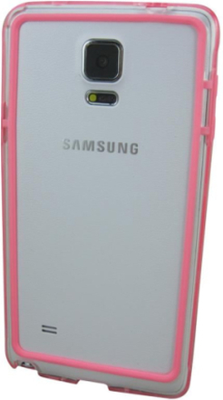 Exklusiv bumper till Samsung N910F Galaxy Note 4 (Rosa/Transparent)
