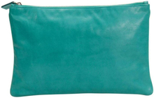 Jil Sander Aqua Green Leather Clutch