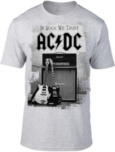 AC/DC In rock we trust Harmaa T-Paita