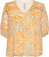 "Ihnafuna Ss Tops Blouses Long-sleeved Multi/patterned ICHI"