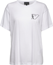 T-Shirt T-shirts & Tops Short-sleeved Hvit Emporio Armani*Betinget Tilbud