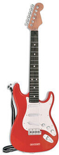 Bontempi elektrisk guitar rød med guitarrem