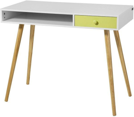 Hvidt skrivebord i skandinavisk stil