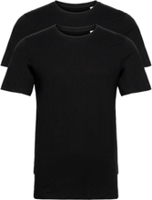 Jacbasic Crew Neck Tee Ss 2 Pack T-shirts Short-sleeved Svart Jack & J S*Betinget Tilbud