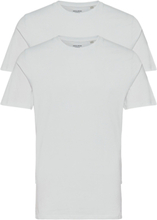 Jacbasic Crew Neck Tee Ss 2 Pack T-shirts Short-sleeved Hvit Jack & J S*Betinget Tilbud