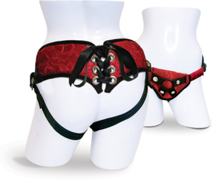 Sportsheets - Red Lace Corsette Strap-On