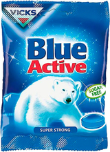Vicks Blue Active Sockerfria Halstabletter - 72 gram