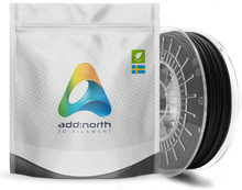 Addnorth Textura filament för 3D-skrivare 1,75 mm Mattsvart