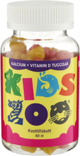 Kids Zoo Kalcium + Vitamin D, 60 st
