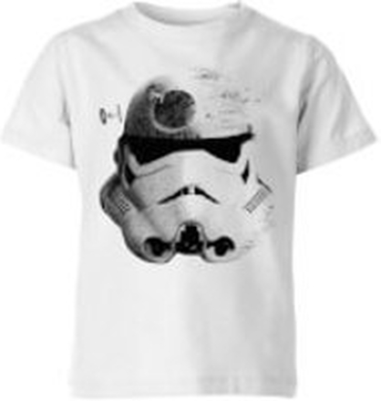 Star Wars Command Stormtrooper Death Star Kids' T-Shirt - White - 3-4 Years
