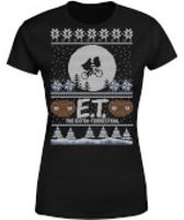 E.T. the Extra-Terrestrial Christmas Women's T-Shirt - Black - M