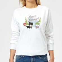 DC Nice Is Overrated Women's Christmas Jumper - White - XS