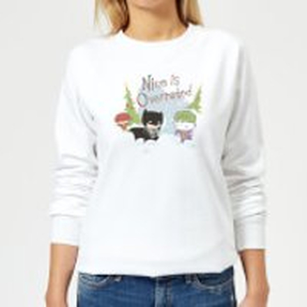 DC Nice Is Overrated Women's Christmas Jumper - White - XL
