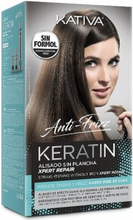 Glattende Hårbehandling Keratin Anti-frizz Post Kativa (3 pcs)