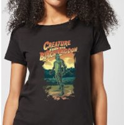 Universal Monsters Creature From The Black Lagoon Illustrated Women's T-Shirt - Black - XXL