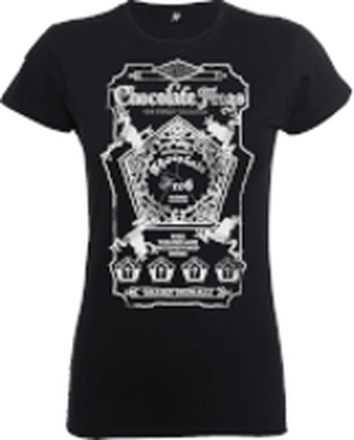 Harry Potter Honeydukes Mono Chocolate Frogs Women's Black T-Shirt - XL