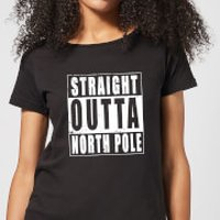 Straight Outta North Pole Women's T-Shirt - Black - 3XL - Black