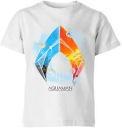 Aquaman Back To The Beach Kids' T-Shirt - White - 5-6 Years