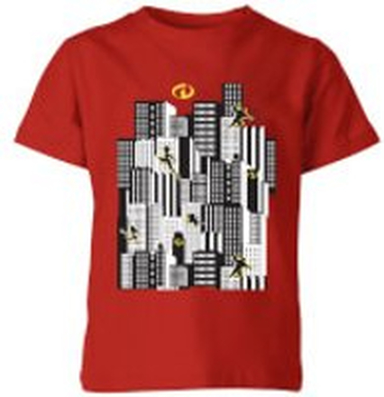 The Incredibles 2 Skyline Kids' T-Shirt - Red - 7-8 Years - Red