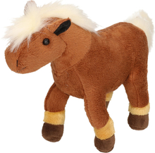 Pluche bruine veulen paarden knuffel 26 cm speelgoed