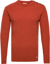 Mariner Sweater Héritage Strikkegenser M. Rund Krage Oransje Armor Lux*Betinget Tilbud