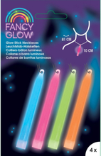 4 Stk Glow Sticks Halskjeder i Assorterte Farger 10 cm