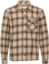 Overshirt Over Fit Tops Overshirts Multi/patterned Blend