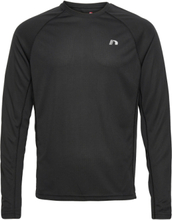 "Men Core Running T-Shirt L/S Sport T-Langærmet Skjorte Black Newline"