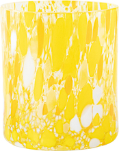 Magnor - Swirl drikkeglass/lykt 35 cl gul multi