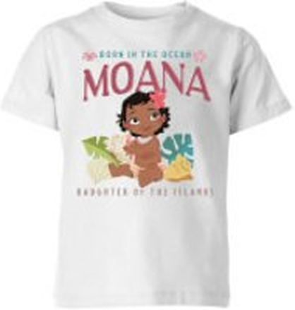 Moana Born In The Ocean Kids' T-Shirt - White - 5-6 Years