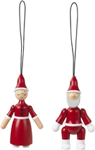 Kay Bojesen Ornaments Santa Claus & Santa Clara 1
