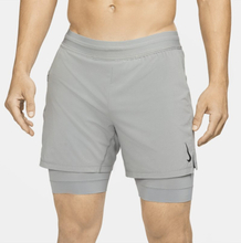 Nike Yoga Men's 2-in-1 Shorts - Grey