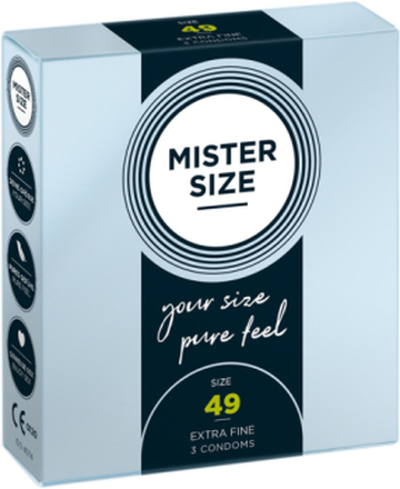Mister Size Kondomer 49 mm, 3-pack